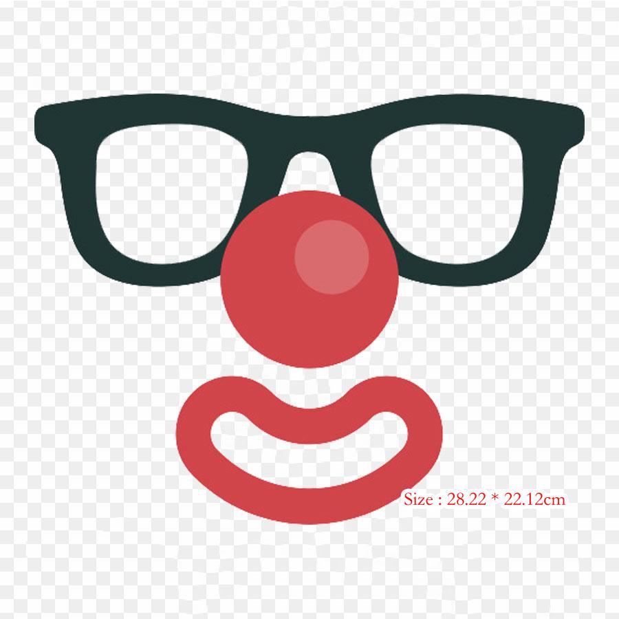 Clown Makeup It Clown Iron On Heat Transfer Printing Vinyl Patches Sticker for Clothes DIY Appliques Washable Patches