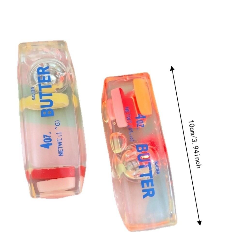 Lights Up Butter Stick Squeeze Toy Soft Fidget Toy Pinch Toy Butter Stick Squishy Toy Desk