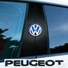 Car B-Pillar Center Column Decoration Cover Decals Accessorie For VW GTI Polo Golf Passat Touareg CC ID.3 B8 Tiguan Jetta T-ROC.SZ9