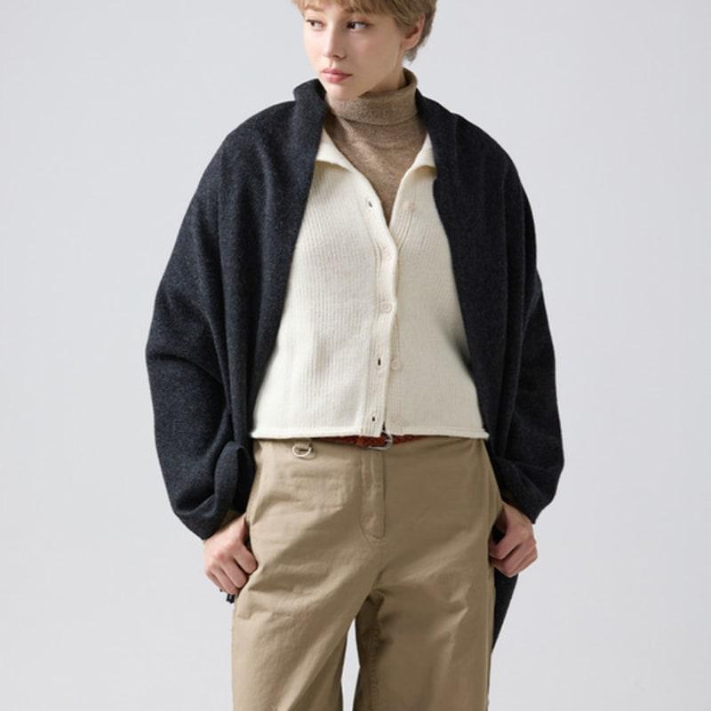 ABRAHAM MOON Шаль из мериносовой шерсти 70 см - Угольный