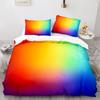 Colorful Rainbow Bedding Set Single Twin Full Queen King Size Rainbow Bed Set 3D Anime