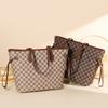 New Women's Bag Retro Large-capacity Plaid Tote Bag Fashionable Simple and Versatile Portable Shoulder Bag