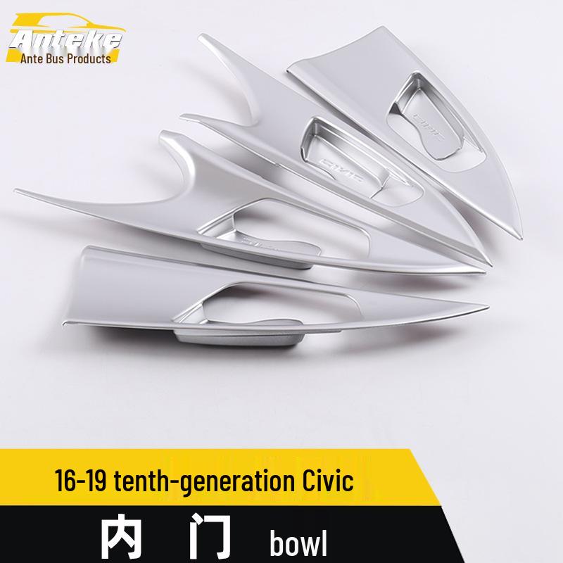Наклейка на внутреннюю ручку двери Honda Civic 10-го поколения, защищающая от царапин