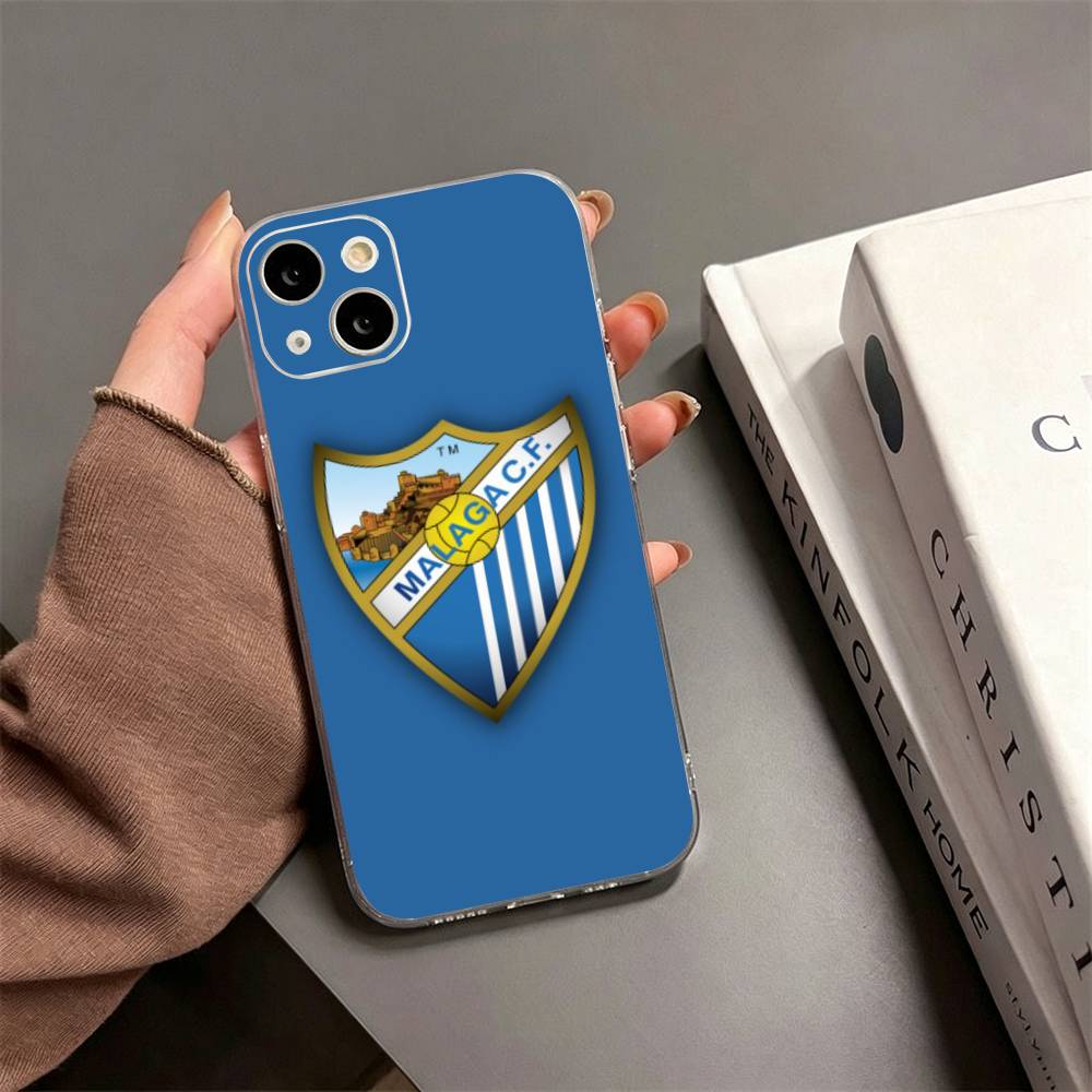 Горячий чехол для телефона M-Malaga CF для iPhone17,16,15,14,13,12,11 Plus,Pro Max Мягкий прозрачный чехол