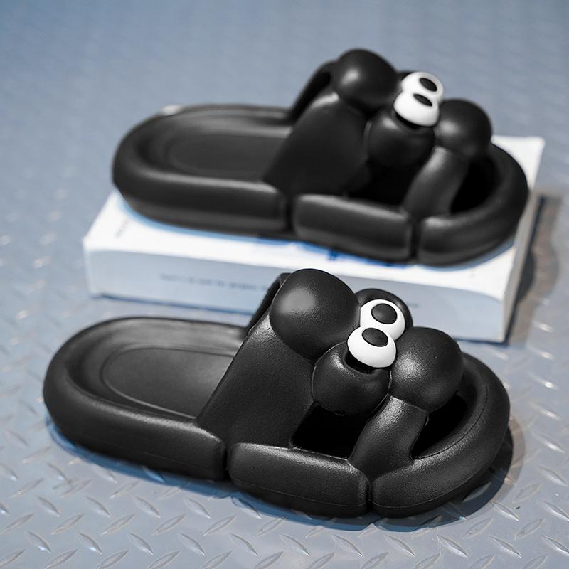 Fashion Casual Platform Slippers Home Flat Women's Sandals Summer 2025 Trend Cartoon Designer Shoes Indoor Outdoor Beach Elegant