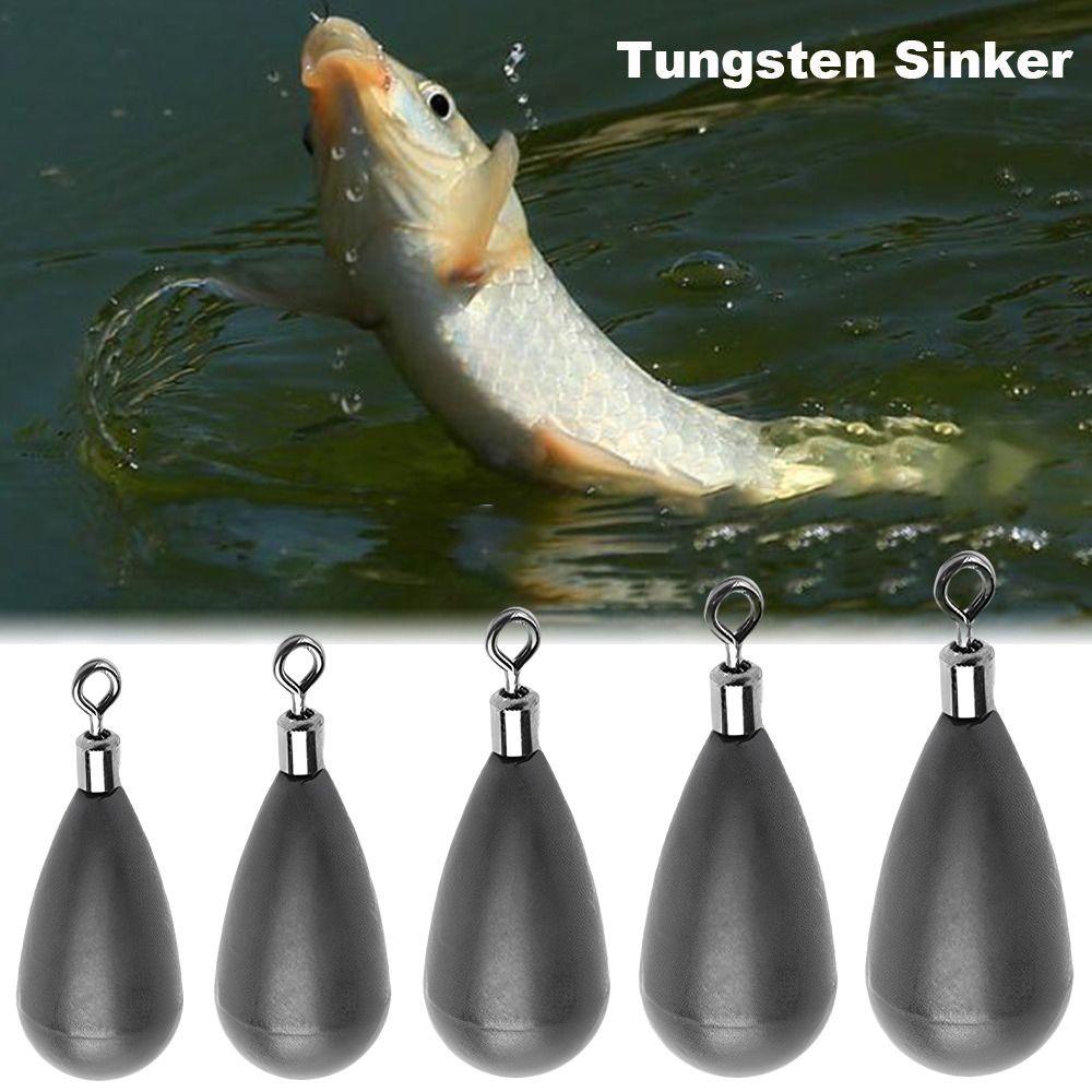 1pc Shot Weights Fishing Tungsten Fall 1.3g-60g Line Sinkers High Quality Sinker Fishing