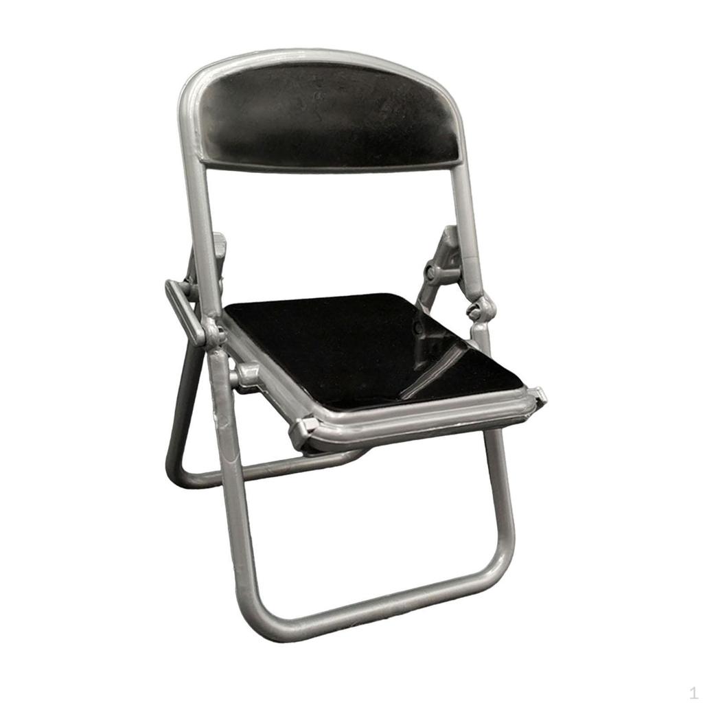 1/12 Фигурка Складной стул Мини Мебель Сцена Кукла Аксессуар для 6-дюймовой комнаты DIY