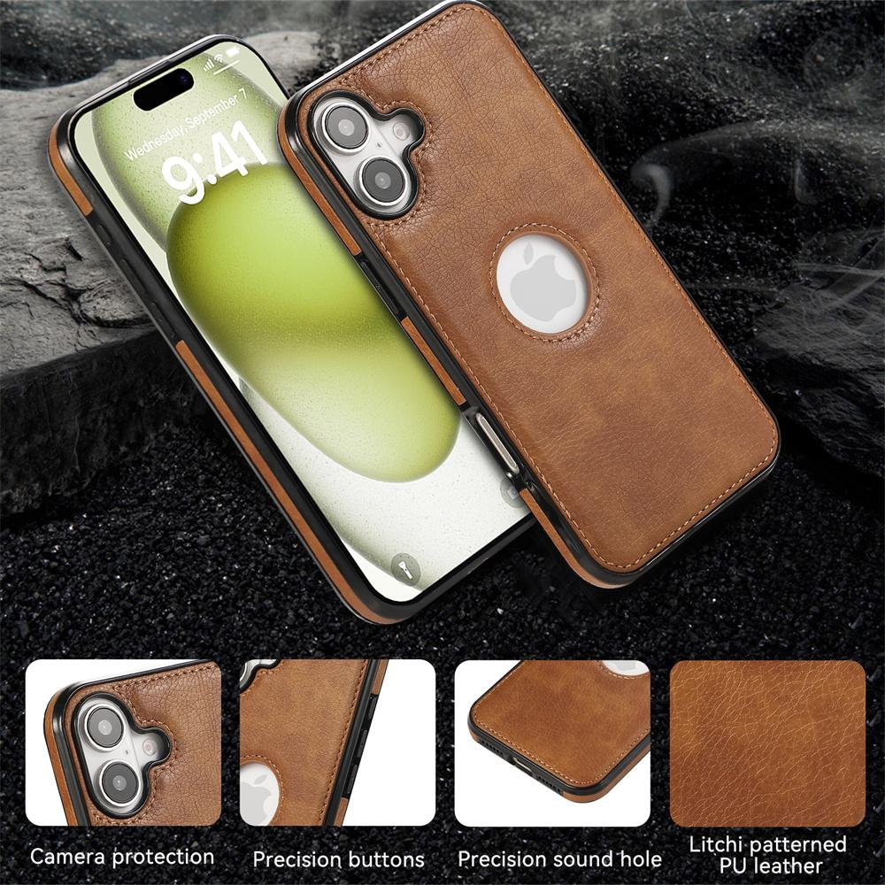 16 Pro Max ретро кожаный чехол для телефона iPhone 16 Plus 15 14 11 Pro Max 13 12 Mini XS XR X 7 8 противоударный защитный чехол