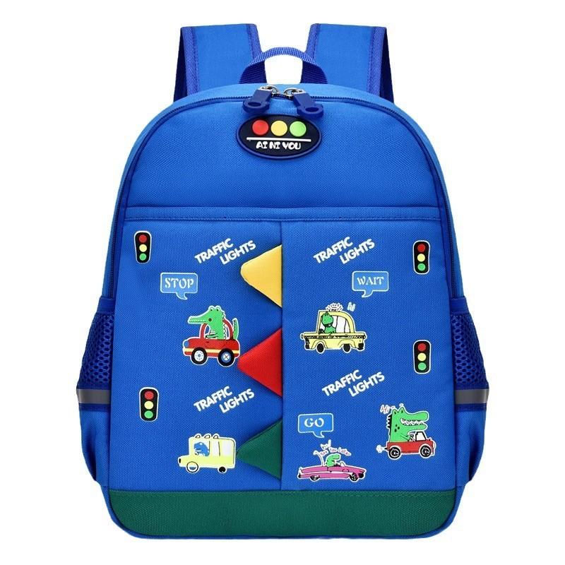 Stylish Boys Girls Cartoon Backpack Breathable Lightweight Oxford Fabric Bag