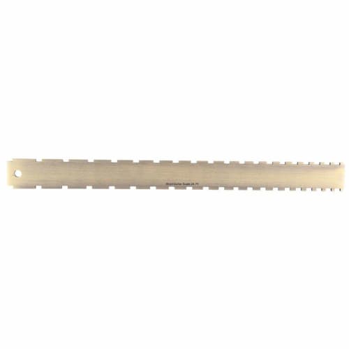 VGEBY Practical Guitar Neck Straight Edge with 24.75 Notches for Fretboards, Guitar Luthier's Tool, Guitar Straight Edge