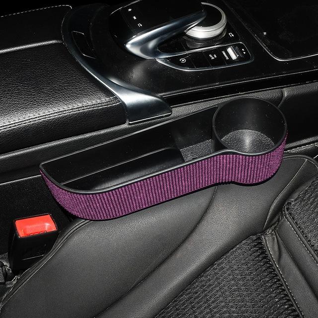 Автомобильное сиденье Gap Crevice Storage Box Crystal Drink Cup Gap Holder Organizer Phone Cup Bottle Holder Bling Car Accessories for Woman