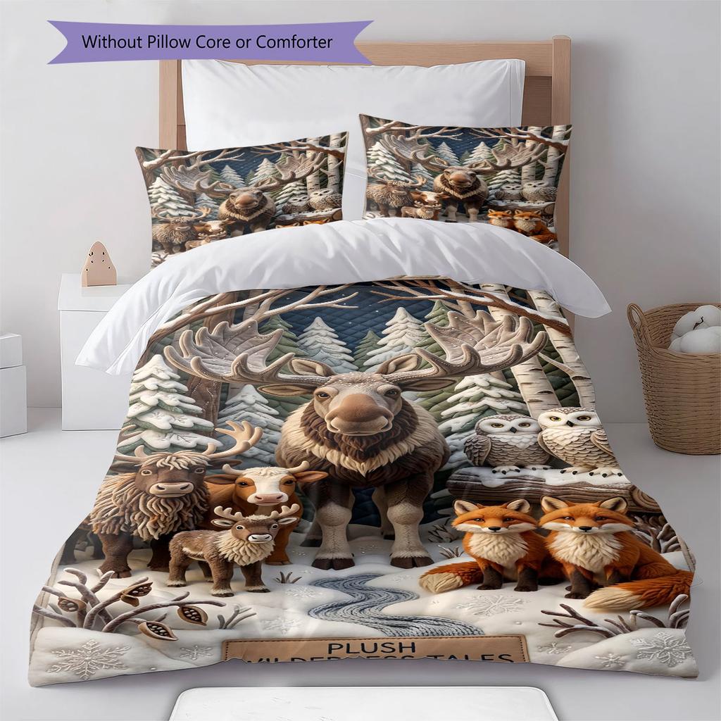 Mellow Feeling Bedding Quilt Set Quilt Cover Pillowcase Home Decoration Birthday Gift (1 * duvet cover + 2 * pillowcase, without core)