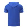 Men's Hooded Pocket Top  Men's Casual Sports Quick Drying Short Sleeved Top