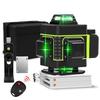 Laser Level 360 Automatic Leveling, Green Cross Line Laser Level with 2 Batteries, Adjustable Brightness, with Remote Control