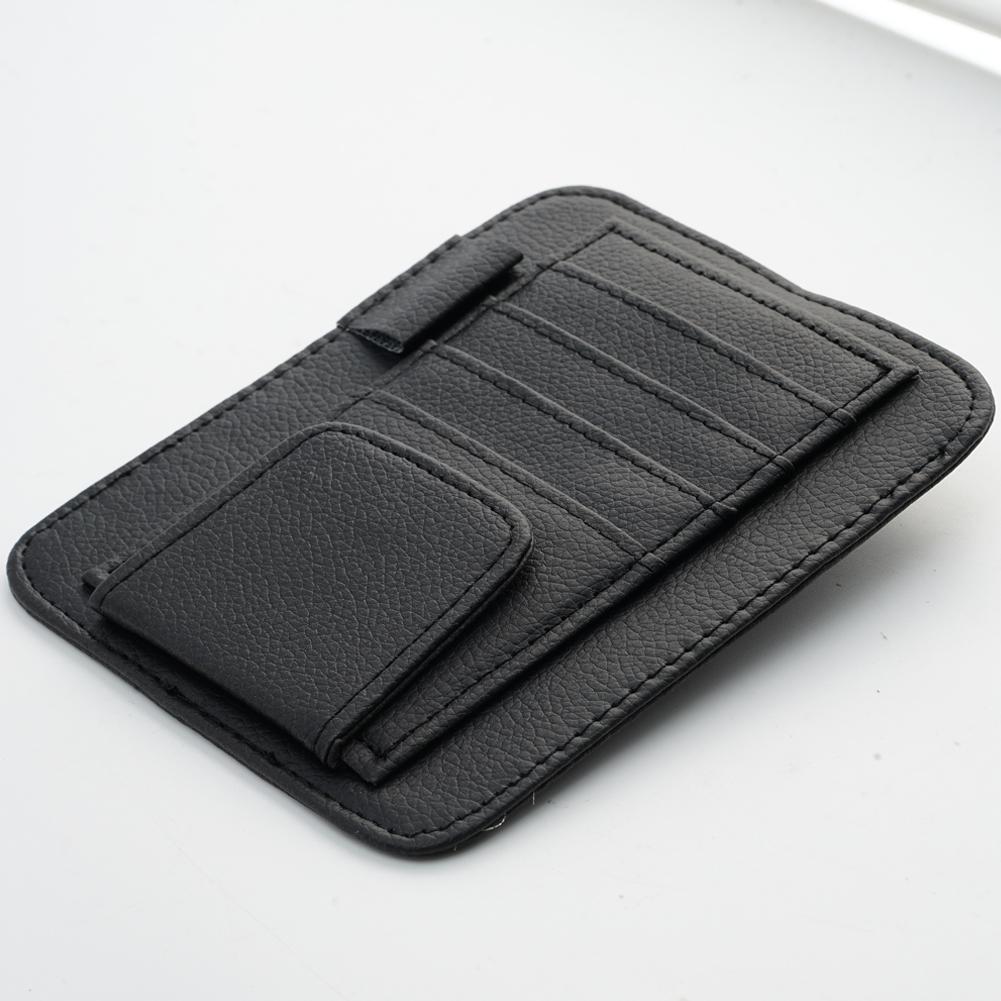 Auto Sonnenbrille Organisator Multi-Tasche Besuchskarte Aufslagbeheer Sonnenbrille Halter Visor Accessoires Auto Interieur
