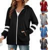 Womens Active Long Sleeve Zip Up Hoodies With Pocket Hooded Sweatshirts Jackets