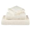 VidaXL Serviettes de Qualité Supérieure 4 pcs, Serviettes de Douche, Draps de Bain, Serviettes d'Invité de Toilette, Crème 137486