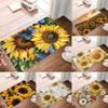 Vintage Flowers Print Doormats Non-Slip Washable Bathroom Rugs Creative Bath Rug For Bedroom Living Room Entryway Decor
