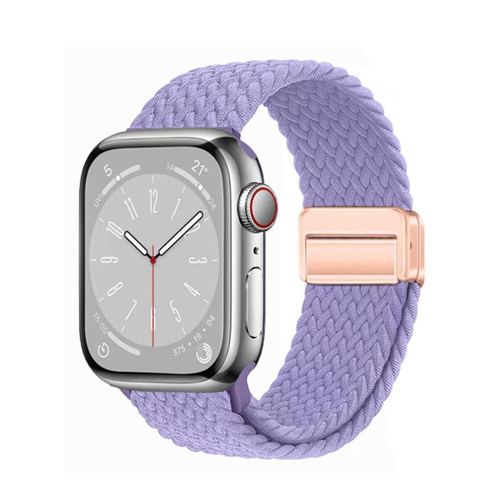 Magnetic Nylon Strap Adjustable Buckle for Apple Watch Strap Ultra2 49mm 45mm 44mm 41mm 40mm 38mm Band for Apple Watch Band iWatch 9 8 7 6 5 4 3 2 SE