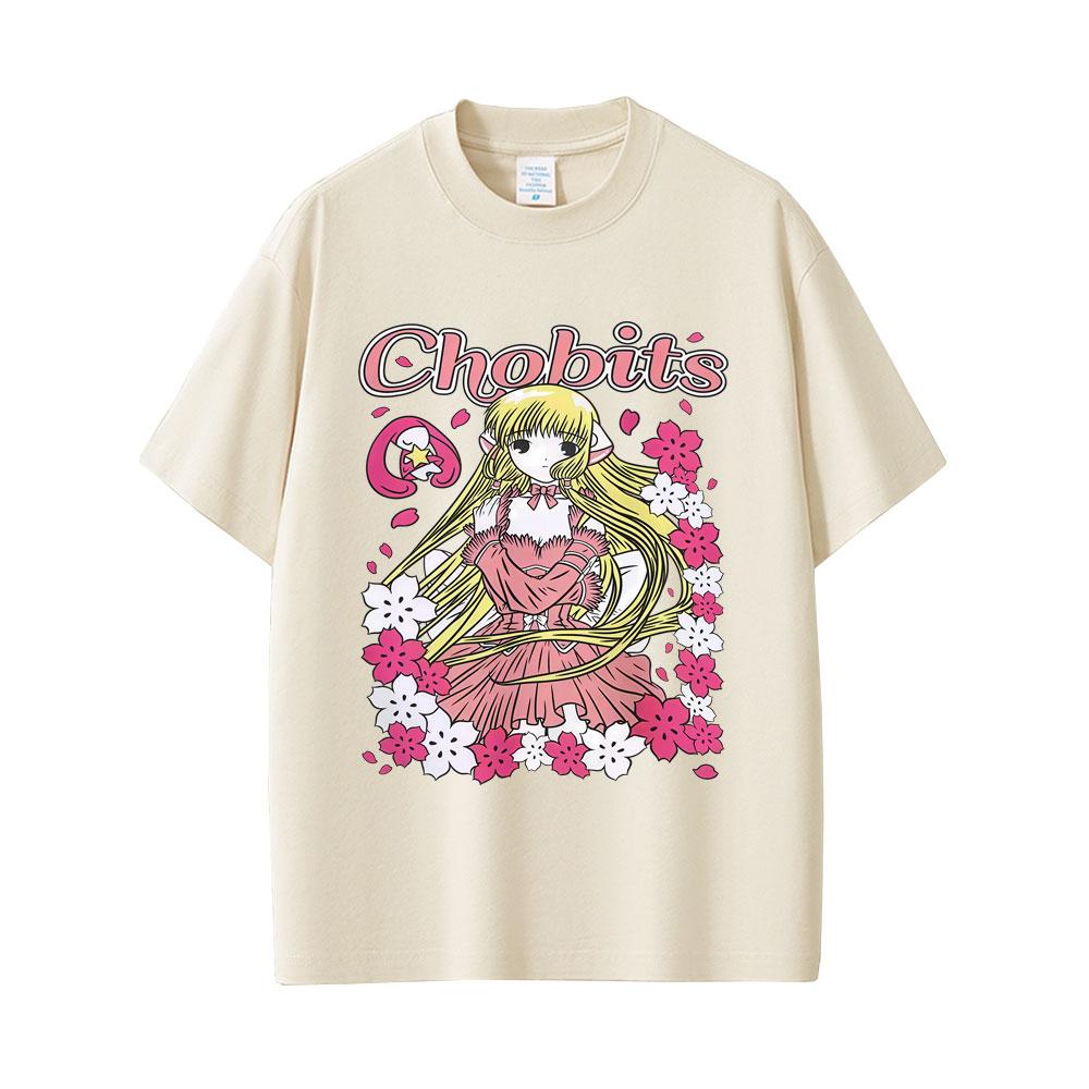 Japanese Anime Chobits Chi Graphic T-shirt Unisex Women Casual Cotton Vintage Tee Shirt Unisex Kawaii Cartoon Oversized T Shirts