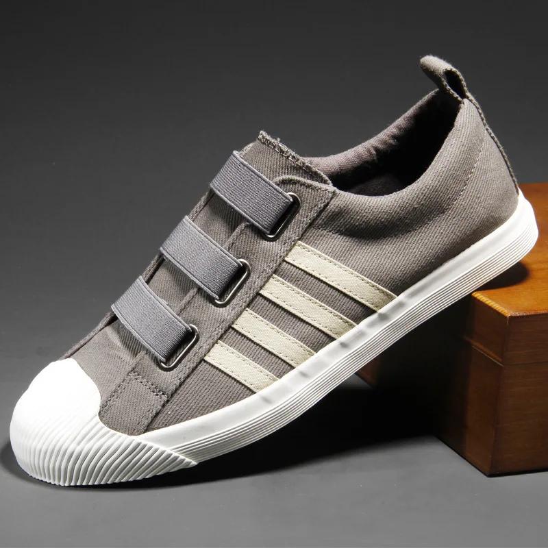 Весна Осень Новые Дышащие Повседневные Модные Мужские Туфли Классические Универсальные Низкие Трендовые Устойчивые К Запаху Парусиновые Туфли Мужские