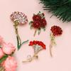 Эмалевые гвоздики на День матери, броши для женщин, булавки в виде цветка, подарок для мамы, офисная вечеринка, подарки для друзей, ювелирные изделия, аксессуары