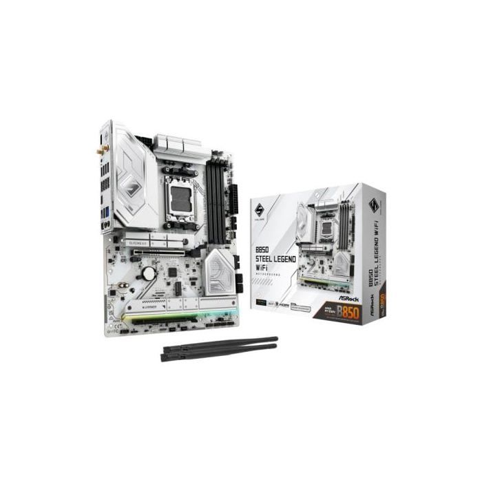 Материнская плата Asrock B850 AMD B850 AM5 ATX Steel Legend WiFi DDR5 PCIe 5.0 RAID