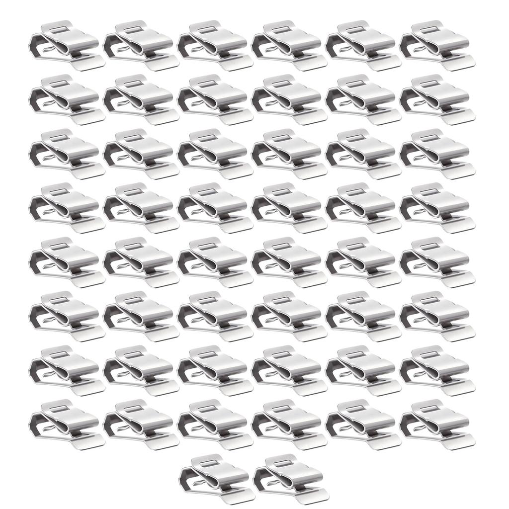 50Pcs Solar Panel Wire Clamp Stainless Steel Cable Clamp Replacement Solar Cable Fastener Organizers Easy Installation