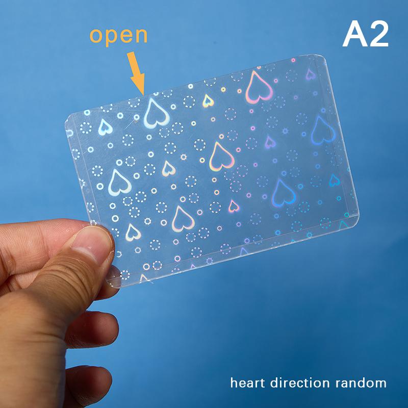 10 шт., звезда, любовь, сердце, Kpop, фотокарта с верхней загрузкой, рукава для фотокарточек, защитный чехол для фотокарточек с изображением идола