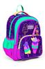 Школьный рюкзак с тремя отделениями Coral High Kids Фиолетовый Розовый с рисунком мороженого 23655
