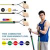 11Pcs/Set Portable Resistance Band Set Durable Elastic Training Band  Fitness Training