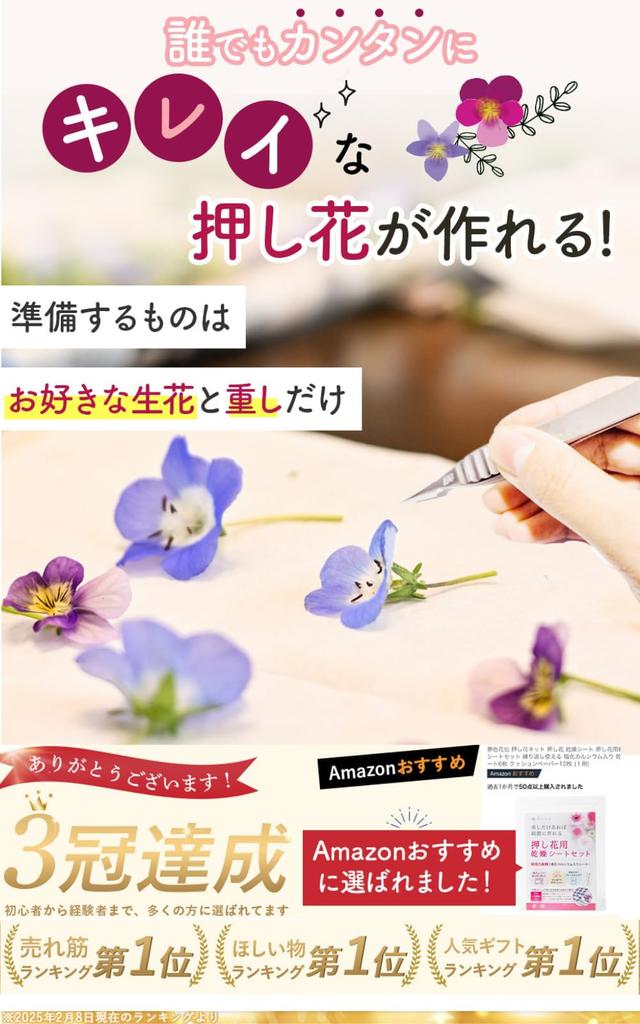 Набор для сушки прессованных цветов Yumeiro Kaden. В комплект входят: 6 листов для сушки, 10 бумажных подушек, содержит кальций.