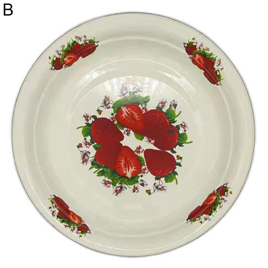 Обеденная тарелка, фарфоровая тарелка большой емкости с цветочным узором, изящная закуска, сервировка еды, эмалированное блюдо