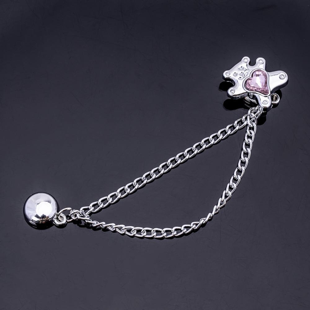 Silver Alloy Magnetic Button Clips Fixing Hem Non-hole Waist Buckle Shorten Trouser Clip