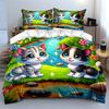"Whimsical feline paradise dreams" Bedding sets Duvet covers Pillowcases(1* Duvet Cover 2* Pillowcases without duvet insert)