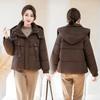 New Korean Version Padded Jacket Short Hooded Padded Jacket Winter New Loose Fashion Thickened Padded Jacket