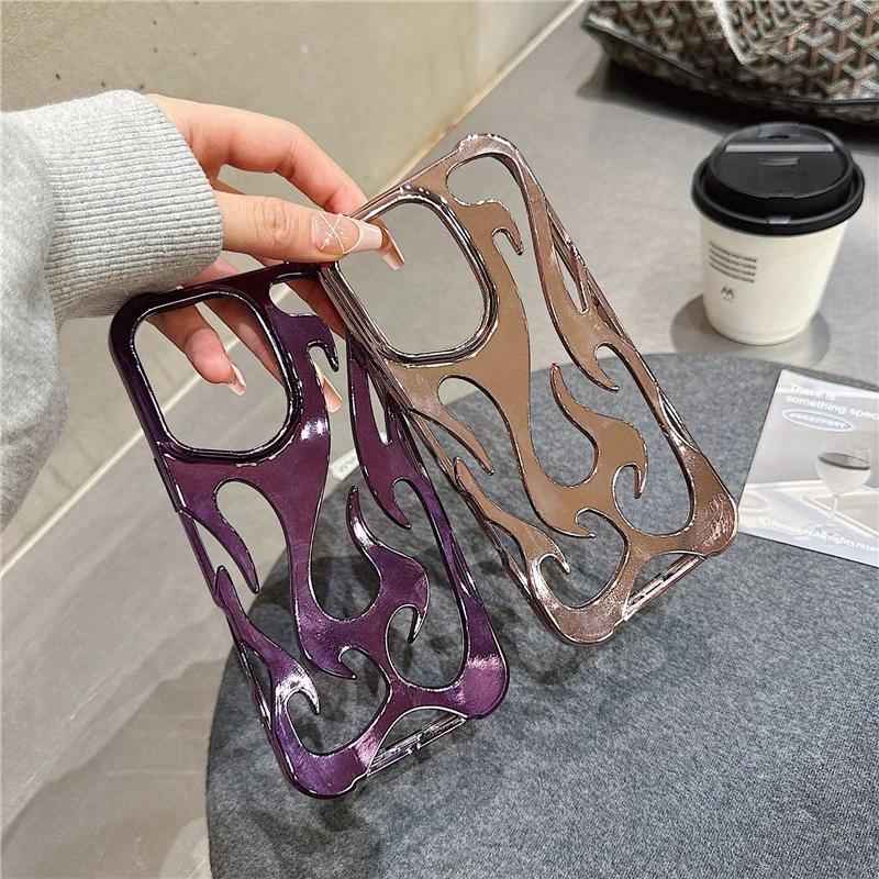 Для iPhone 16 Pro Max роскошный ажурный чехол с рамкой из огнестойкого покрытия для iPhone 11 12 13 14 15 16 Pro 14 15 16 Plus мягкий защитный чехол