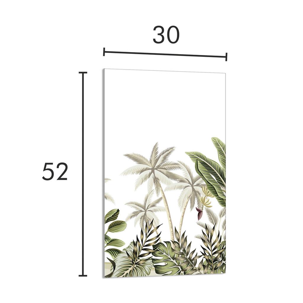 SZKLANA DESKA DO KROJENIA 30x52 Liście