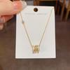 Korean Fashion Simple Design Small Waist Pendant Necklace Temperament All-match Light Luxury Clavicle Chain Accessories