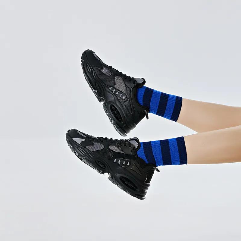 Kappa Slip Resistant Abrasion Resistant Low top Chunky Sneakers Unisex Black (Unisex) Chunky Sneakers K0DY5MC03 990