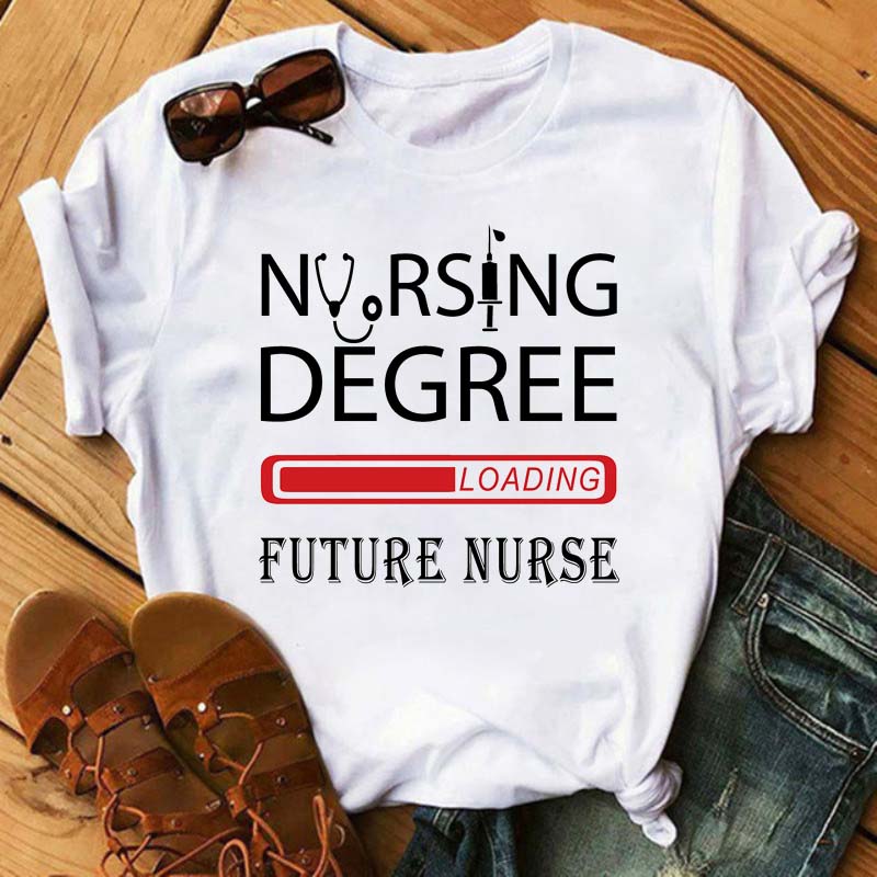 Women T-Shirt Keep Calm Funny Nurse T-Shirt Summer Nurse Graphic Printed Tops Casual Ladies Tee Harajuku Girl T-Shirts