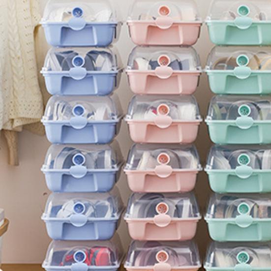 2 Pcs Shoes Storage Box Thickened Transparent  Ventilation Hole Dust-proof Anti-crack Reusable Universal Boot Box Car Travel Shoe Container