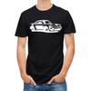 Men's T-Shirts Japanese Classic Car Print Street Man Clothing Harajuku Short Sleeve Oversize T-Shirt Casual Tops Tees Clothing
