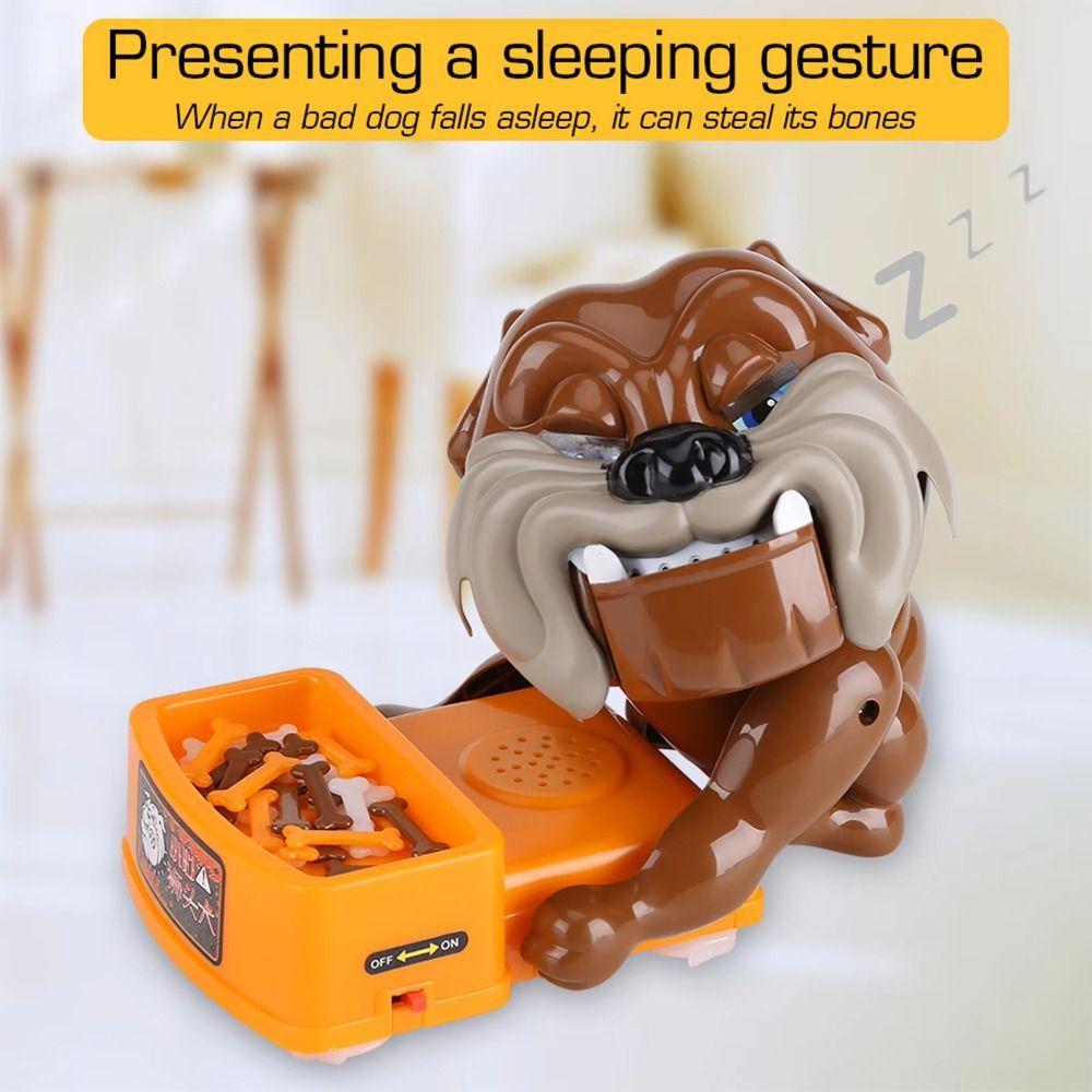 Simulation Dog Tabletop Game Multifunctional Finger Bite Scary Game  Kids Toddlers