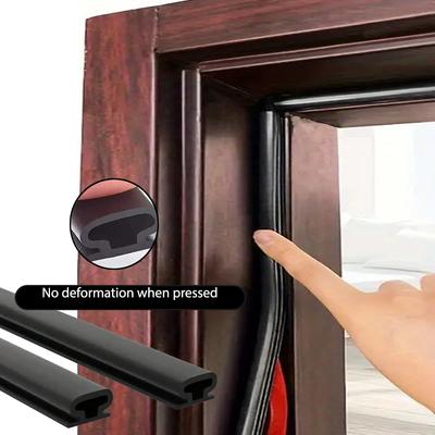 1 шт., уплотнительная лента для защитной двери, двери, окна, TPE, защита от атмосферных воздействий, противоударная полоса, звукоизоляция, самоклеящаяся