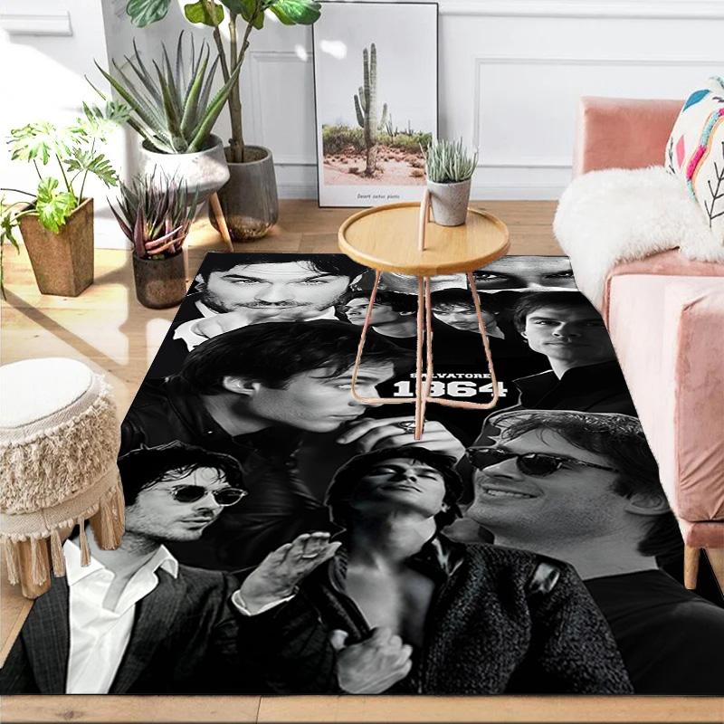 Two Men In Suits Damon Area Rug Suitable for Indoor And Outdoor,Carpets for Kitchens, Homes, Offices, Living Rooms,Home Decor,Christmas Gift