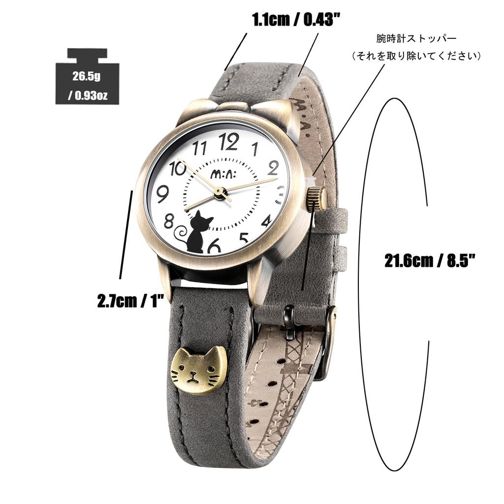 Милые девушки-кошки fq234 серый кожаный ремень для девочек, студенческие часы для детей,