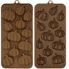 ALLY-MAGIC Halloween Silicone Mould Pumpkin Ice Cube Moulds Candy Molds Baking Moulds Fondant Moulds Y6-WSTPMJ (Pumpkin)