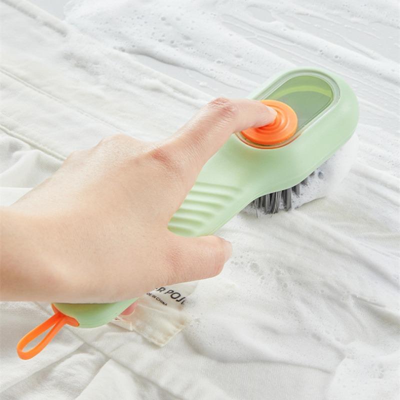 1/2pcs Multifunctional Liquid Shoe Cleaning Brush with Soap Dispenser, Shoe Laundry Brush Scrub Brushes for Cleaning, Soft Bristle Cleaning Brushes