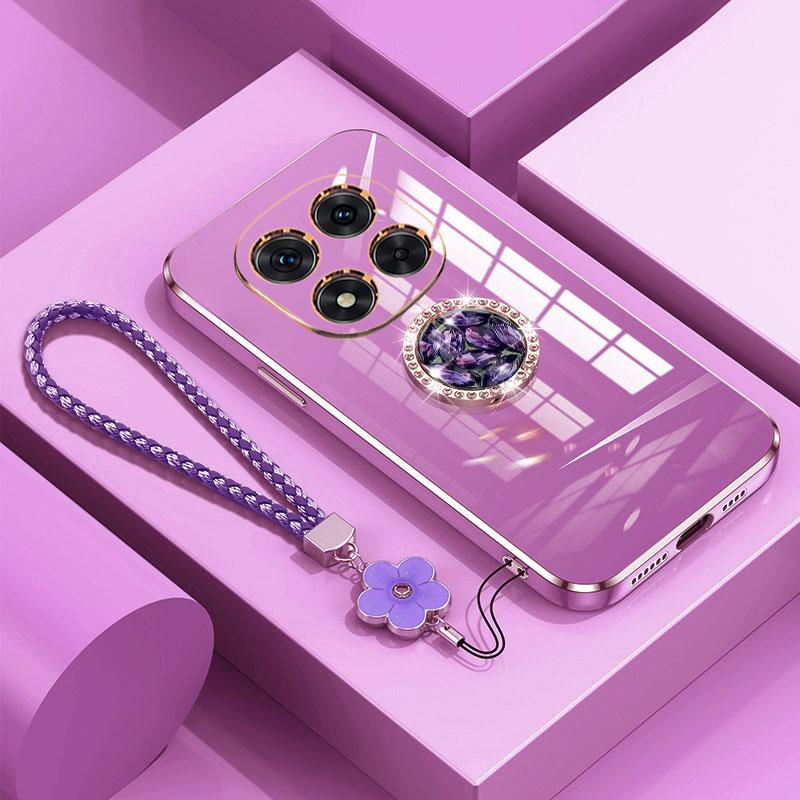 Чехол Note14pro Роскошный чехол с бриллиантовым кольцом для Xiaomi Redmi Note 14 13 pro plus Чехол для телефона с покрытием из шнурка Чехлы Note14 pro+